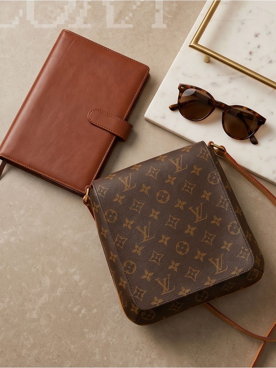 Louis Vuitton Handbags - Louis Vuitton Monogram Musette Crossbody in Brown and Tan